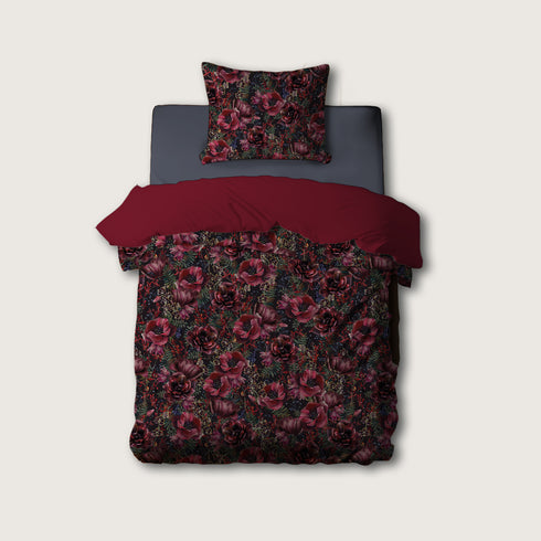 Burgundy gultas veļa 150x200